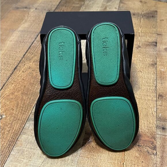 Tieks By Gavrieli Matte Black Leather Ballet Flats Size 7 - Picture 8 of 10